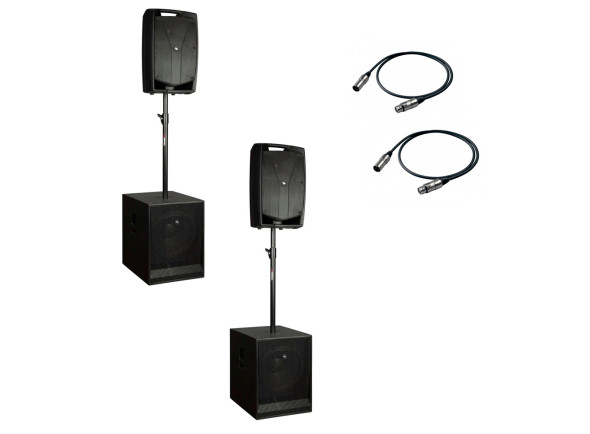 Proel Sistema de Som Completo para Bandas, Bares e Música ao Vivo – S12A + V10PRO Proel Sistema de Som Completo para Bandas, Bares e Música ao Vivo – S12A + V10PRO